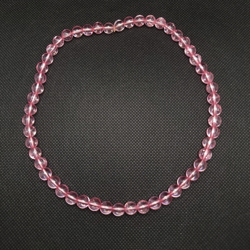 FREE With Purchase Translucent Crackle Bead Stretch Necklace